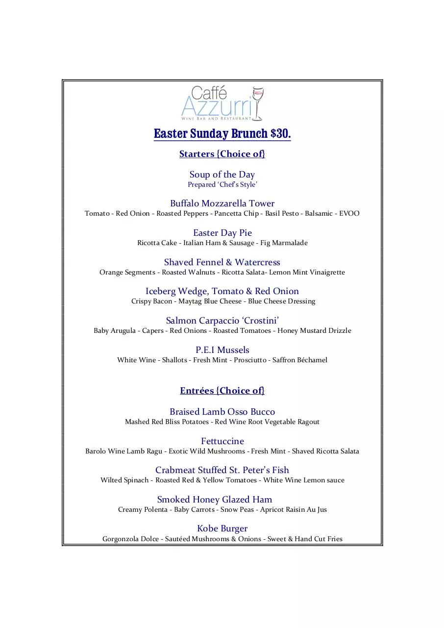 Page 1 of 2, Easter Sunday