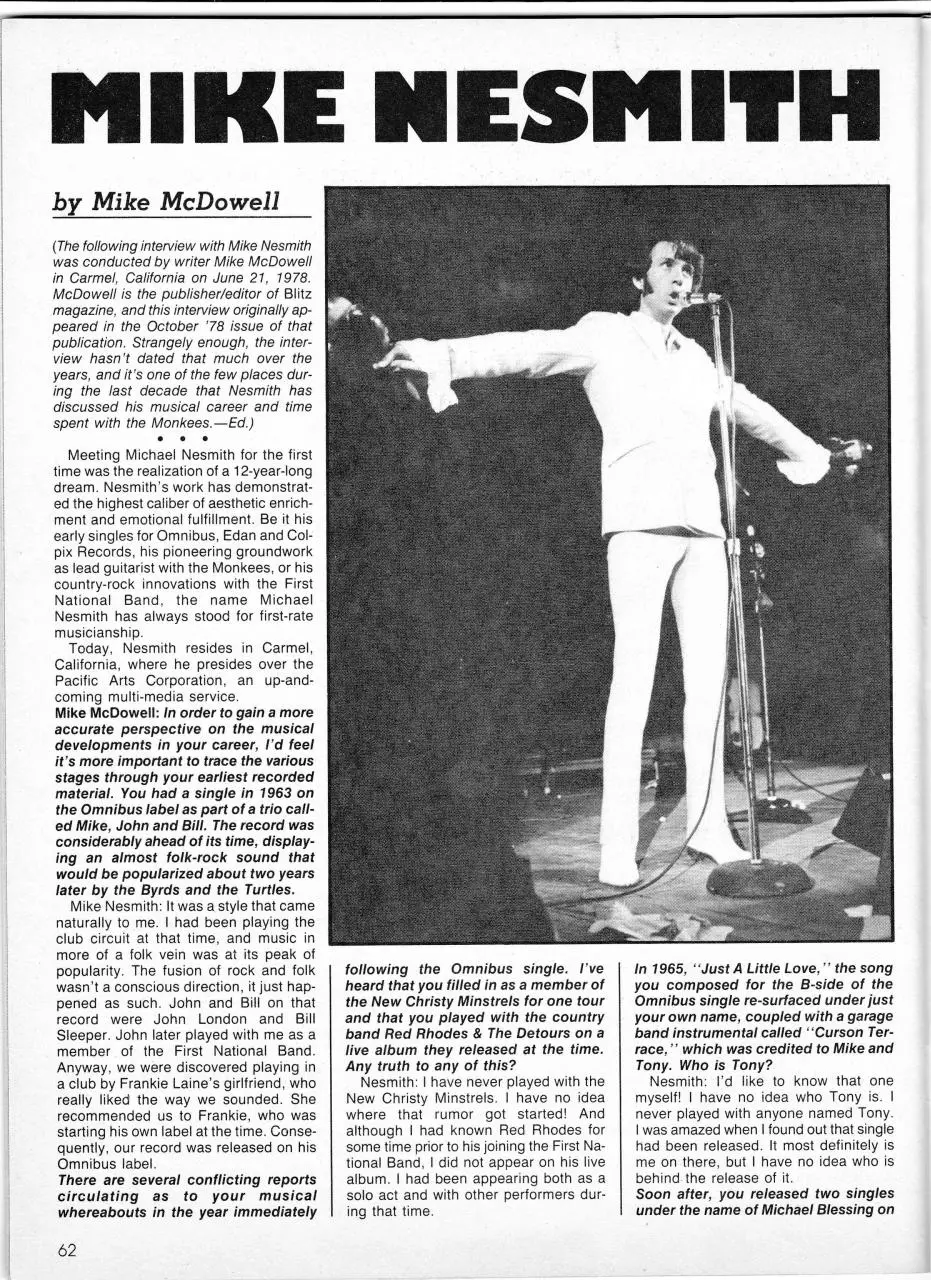 Page 1 of 1, Nez Interview 1979 Creem Page 1