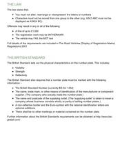 Page 5, displayofnumberplates