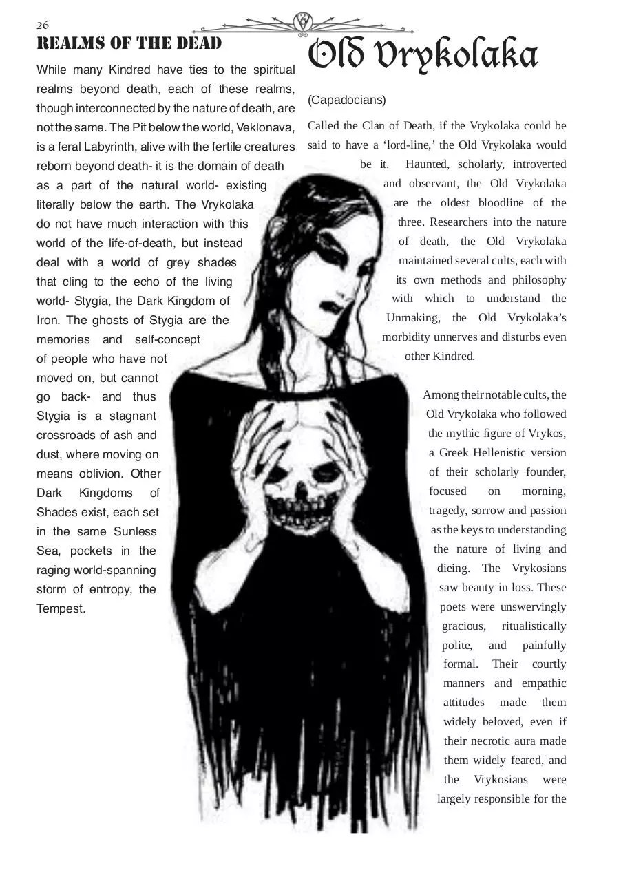 Page 1 of 5, Chronical Guide VtM pGs 26 30.indd