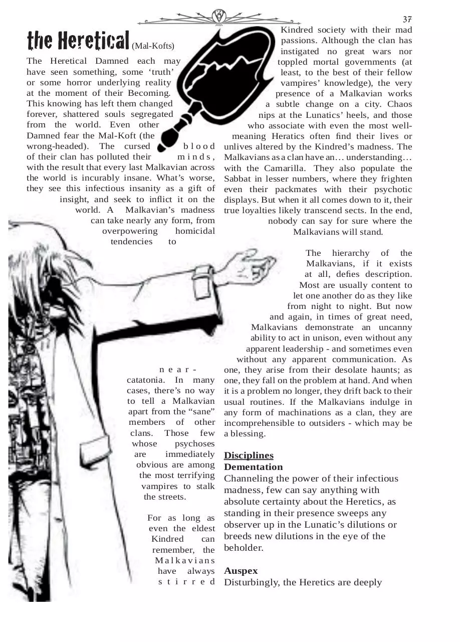 Page 2 of 5, Chronical Guide VtM Pgs 36 40.indd