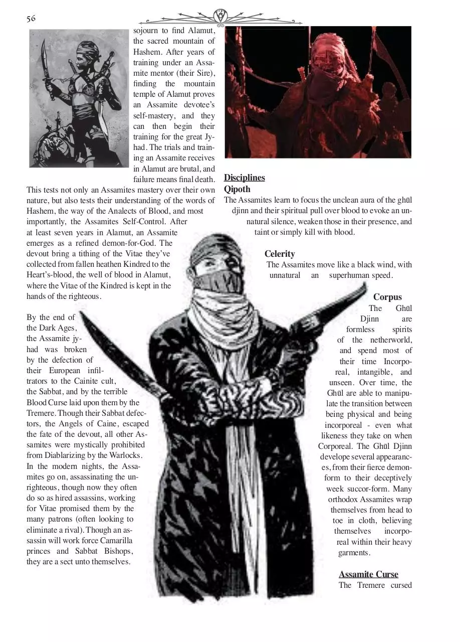 Page 1 of 5, Chronical Guide VtM PGs 56 60.indd