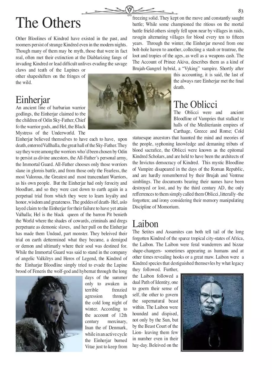 Page 3 of 5, Chronical Guide VtM Pgs 81 85.indd