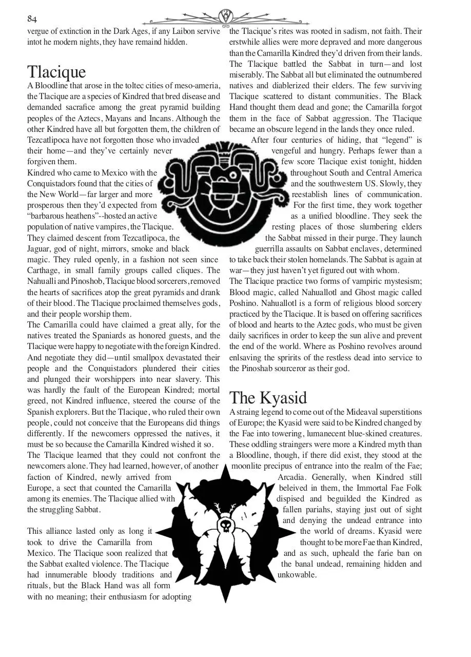 Page 4 of 5, Chronical Guide VtM Pgs 81 85.indd