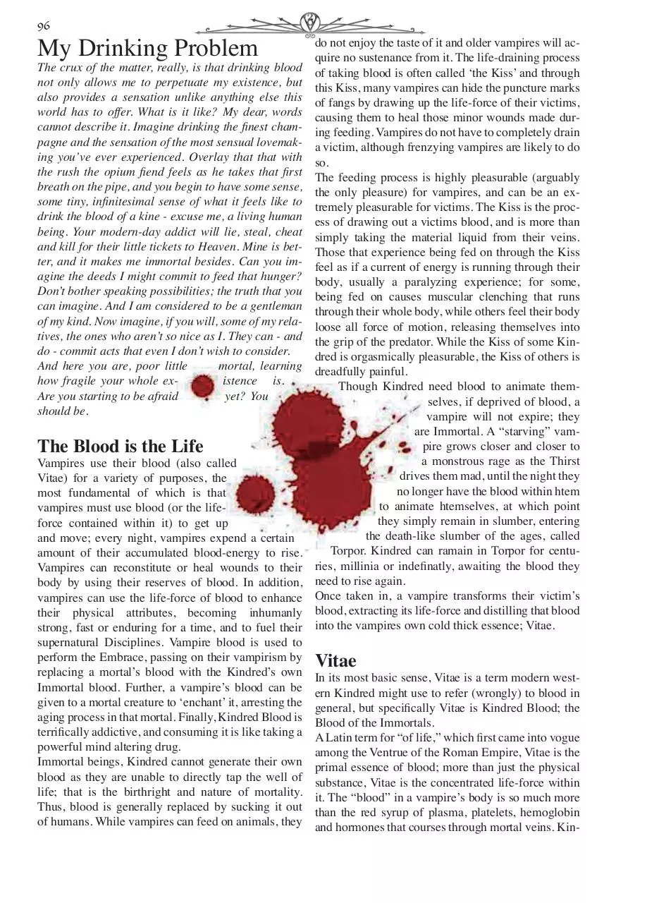 Page 1 of 5, Chronical Guide VtM Pgs 96 100.indd