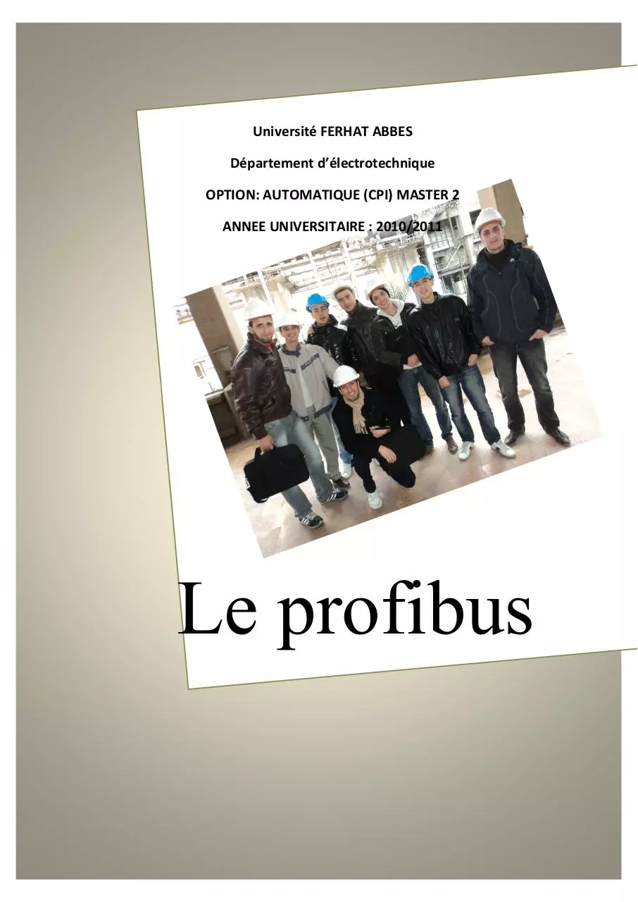 Page 1 of 29, le profibus2011