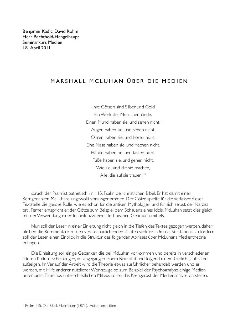 Page 1 of 2, McLuhanEinleitung