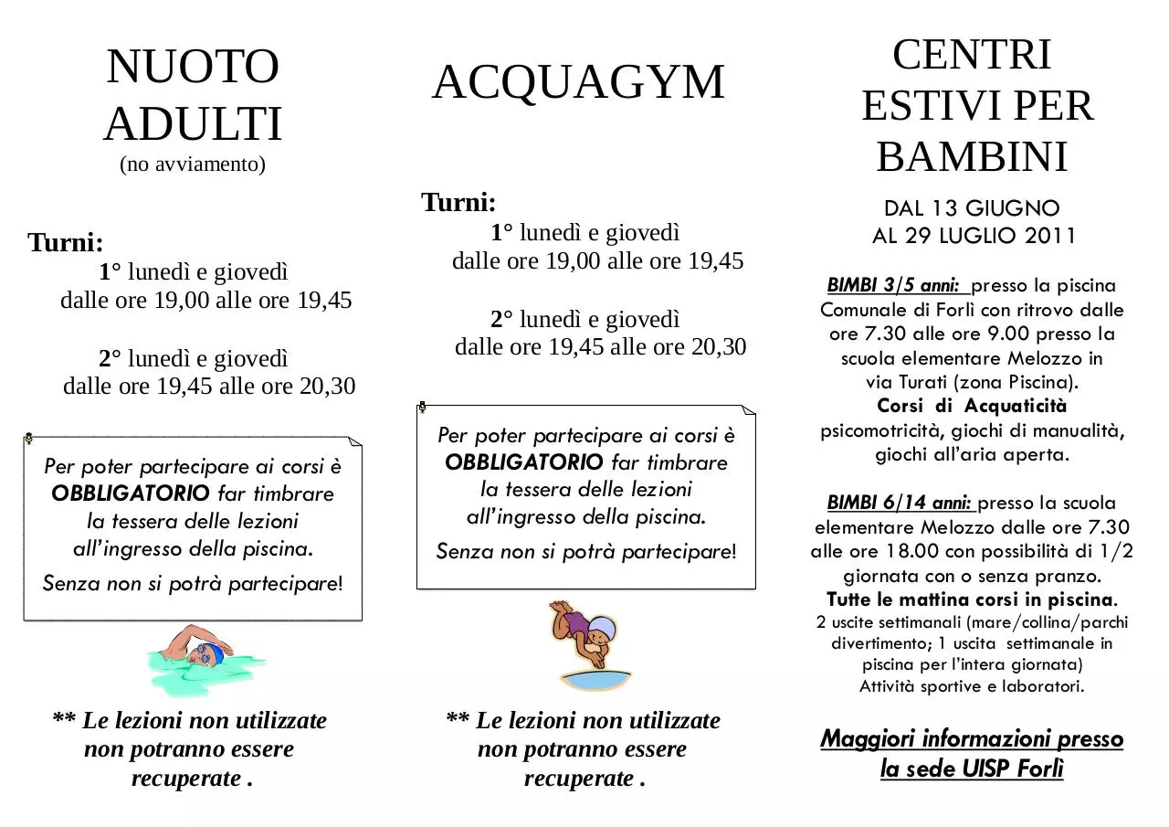 Page 2 of 2, Nuoto estivo 2011