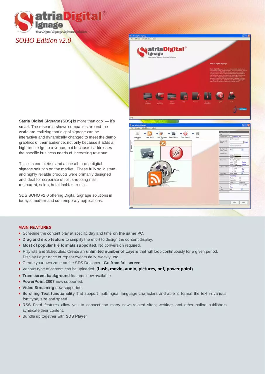 Page 1 of 2, SDS SOHO v2.0