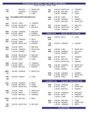 tball games schedule