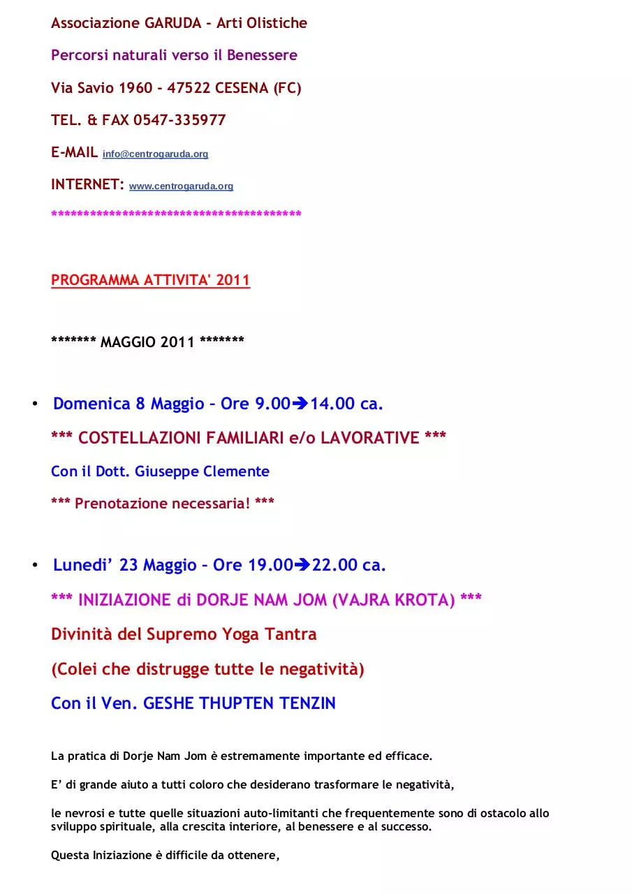 Page 1 of 2, Garuda Maggio 2011