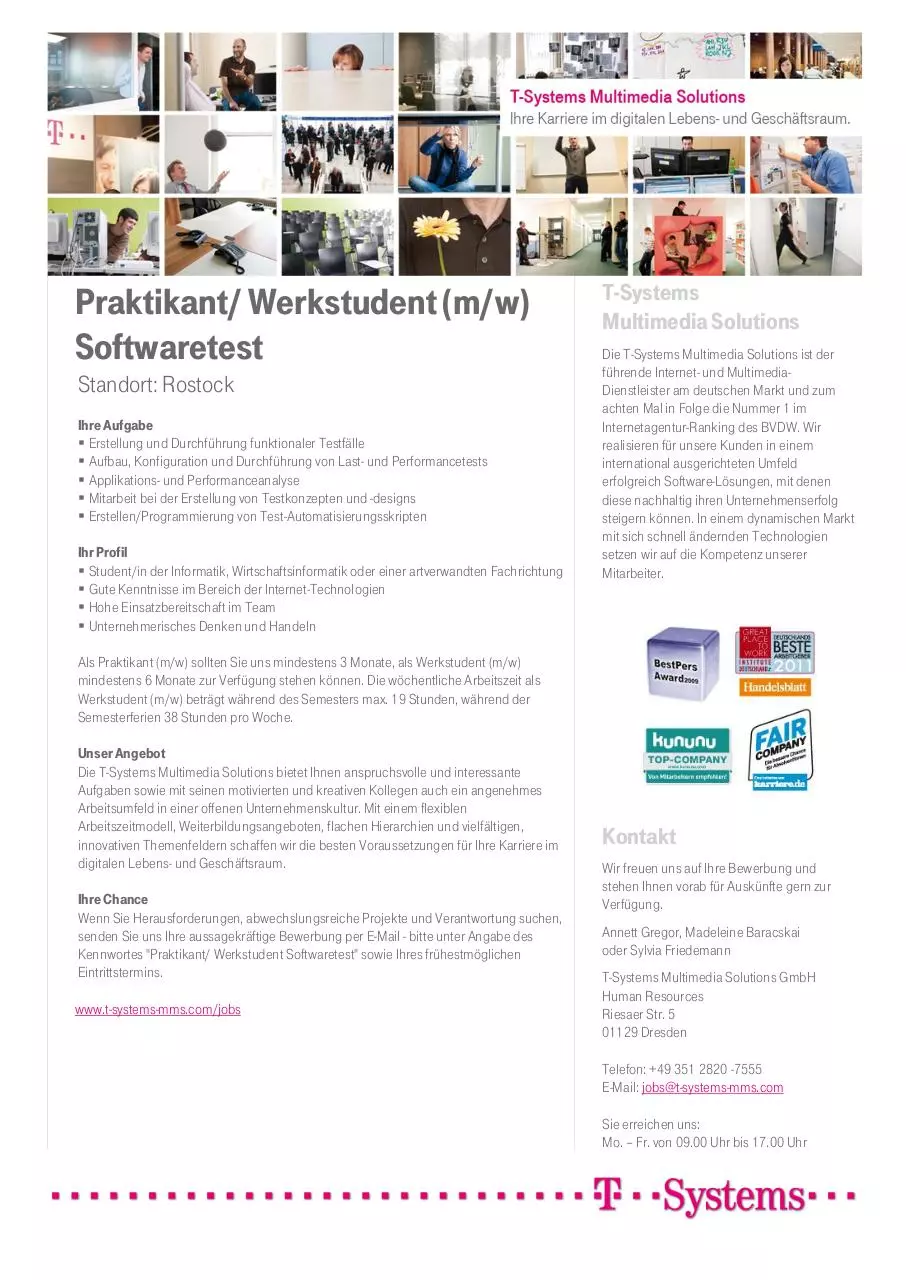 Page 1 of 1, WS P Softwaretest Rostock