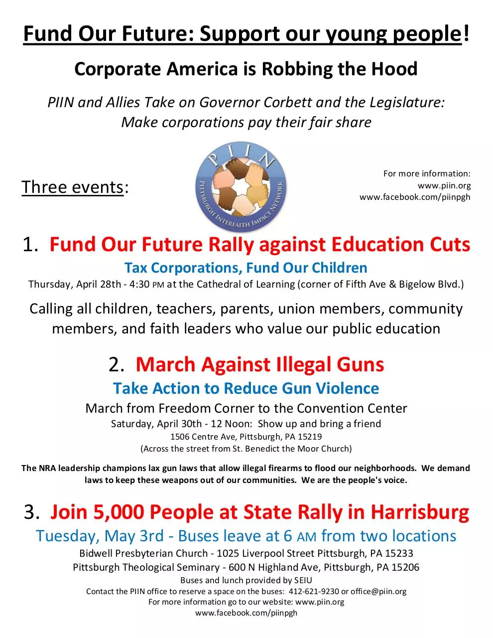 Page 1 of 1, Fund Our Future Flyer