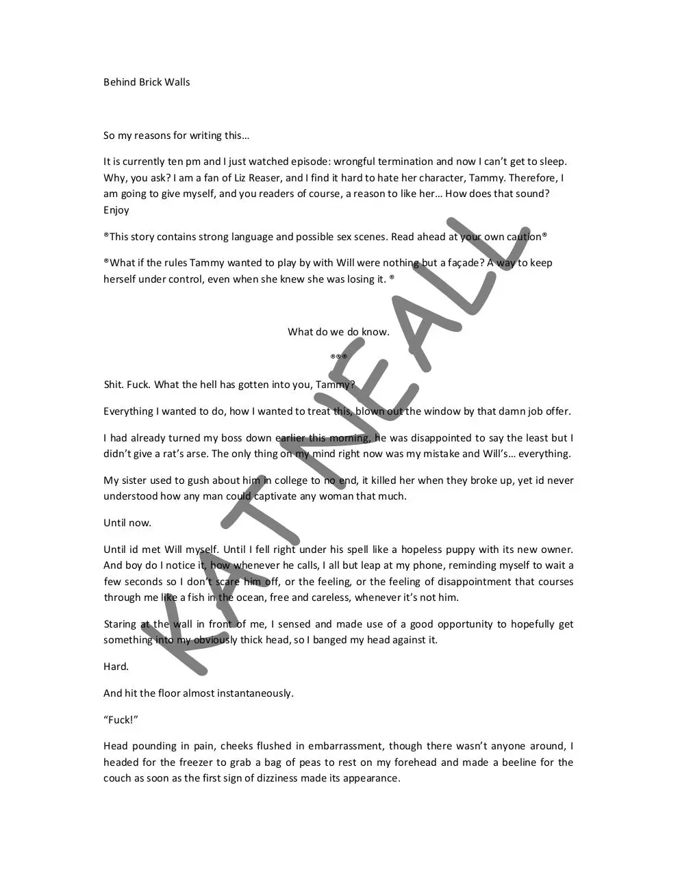 Page 1 of 3, What Do We Do Now