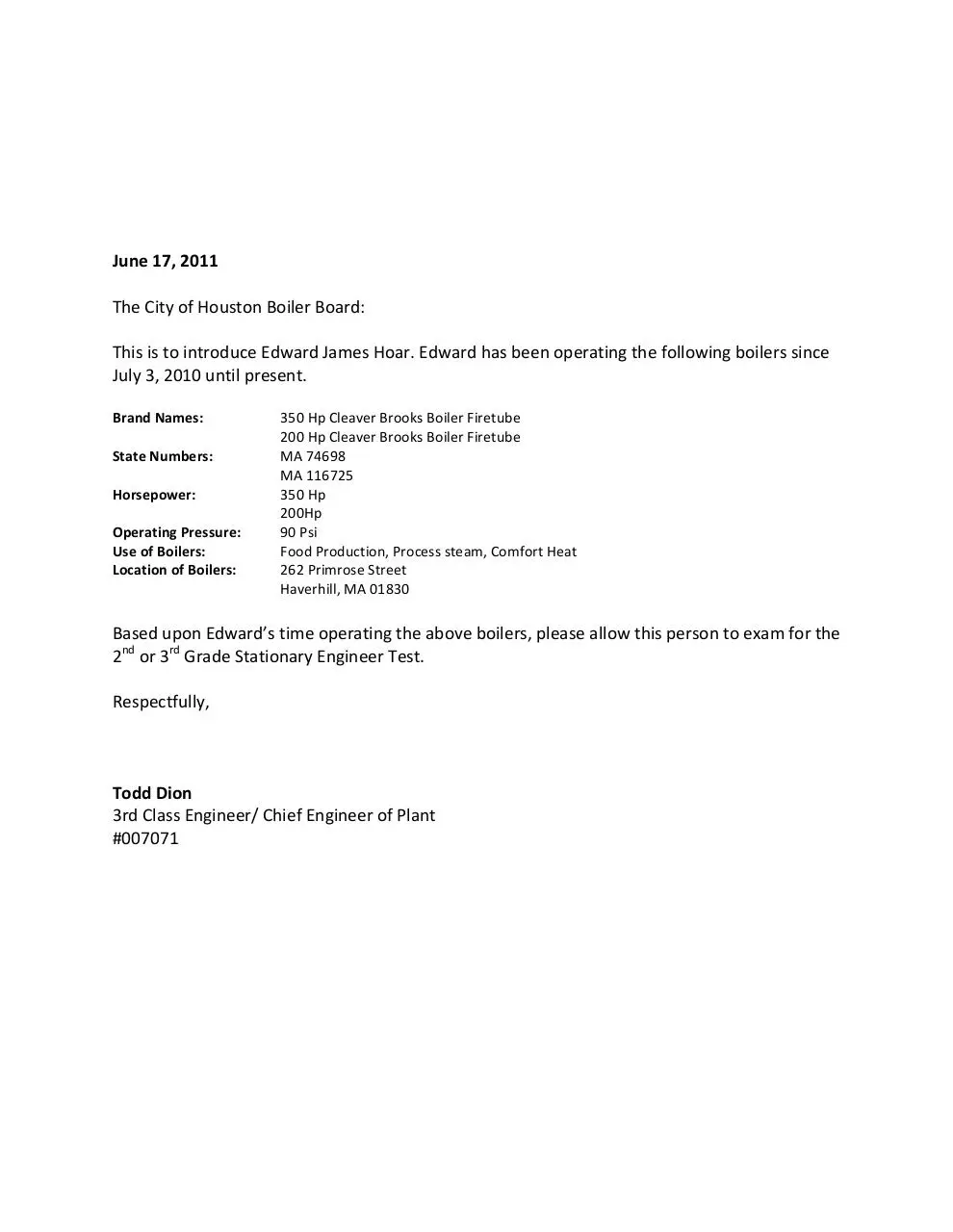 Page 1 of 1, Letter