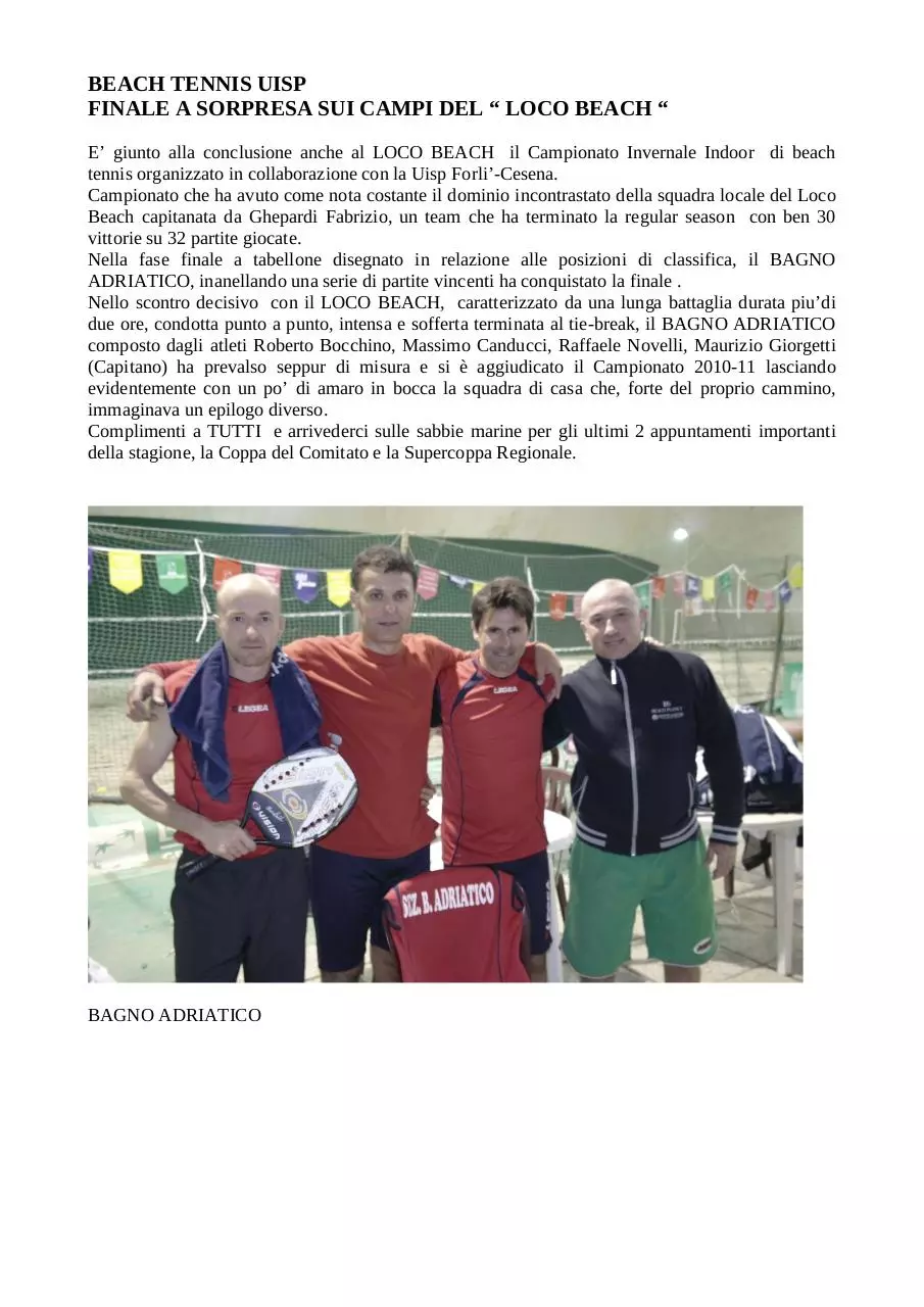 Page 1 of 3, articolo finali LOCO BEACH