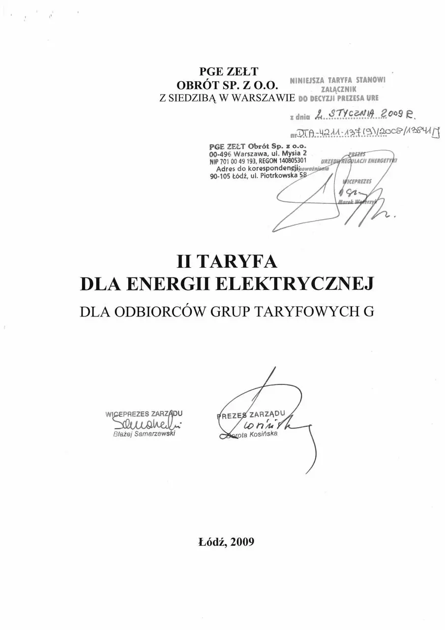 Page 3 of 11, taryfa1