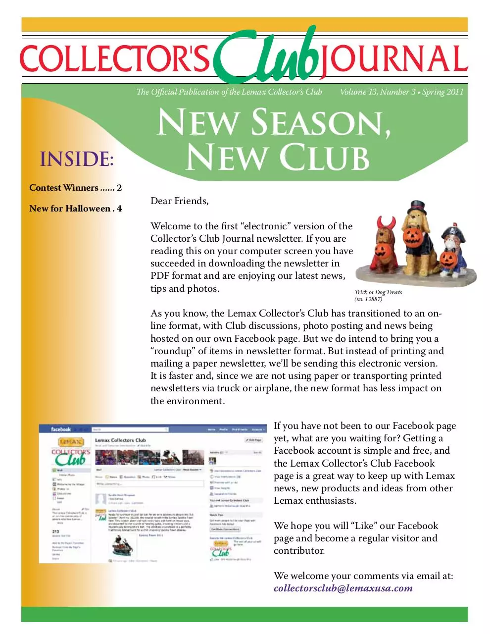 Page 1 of 5, Lemax NL Spring 2011