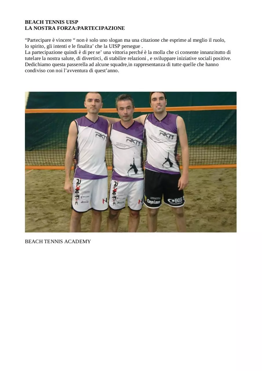 Page 1 of 4, PARTECIPARE E' VINCERE