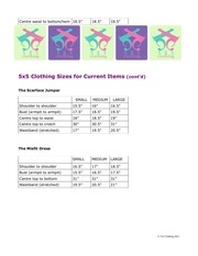 Page 2, size chart