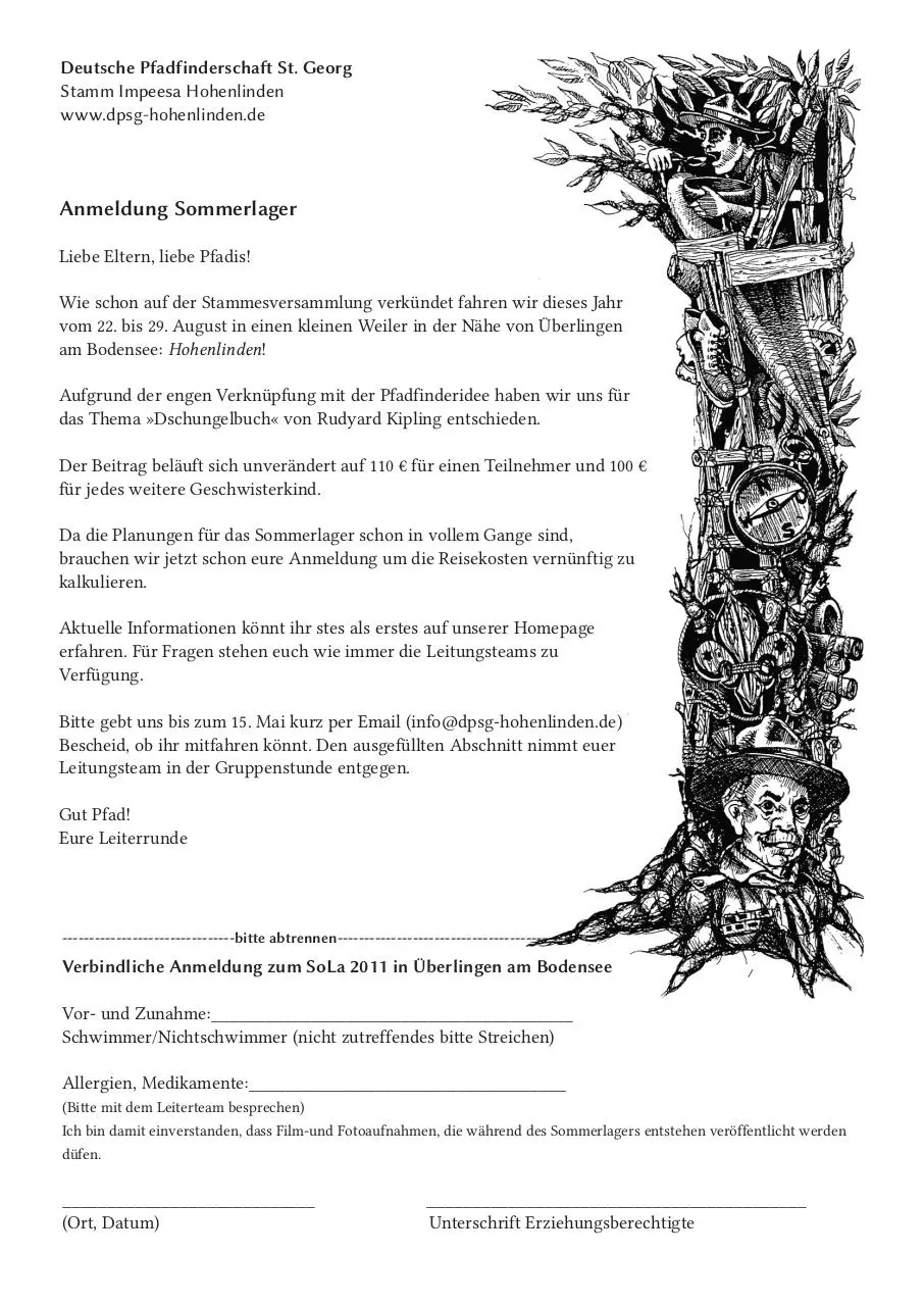 Page 1 of 1, AnmeldungSoLa2011