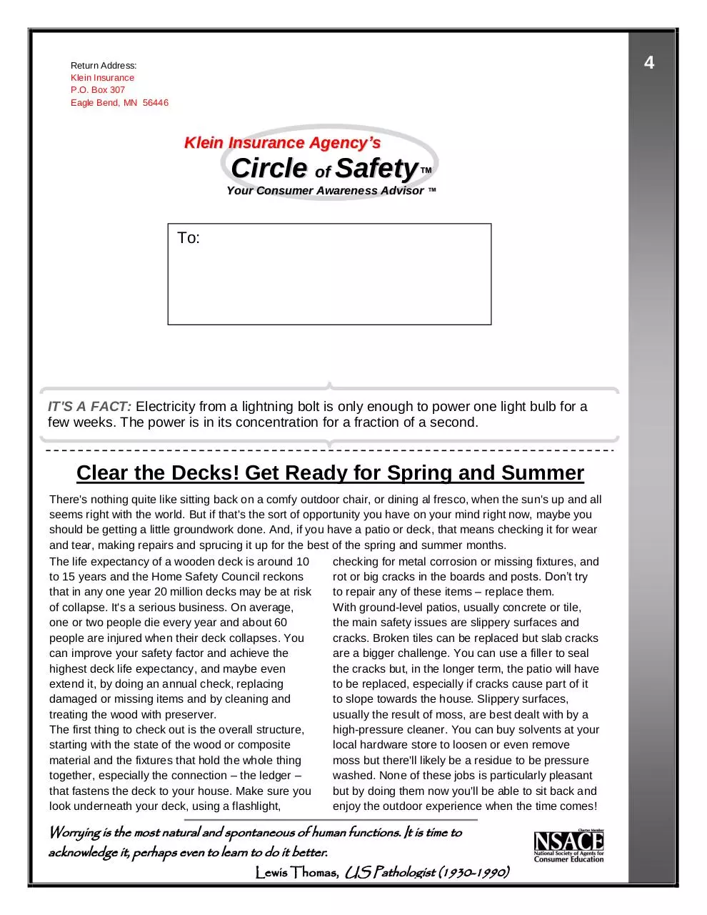 Page 4 of 4, 2011 May KLEINNewslettercomplete