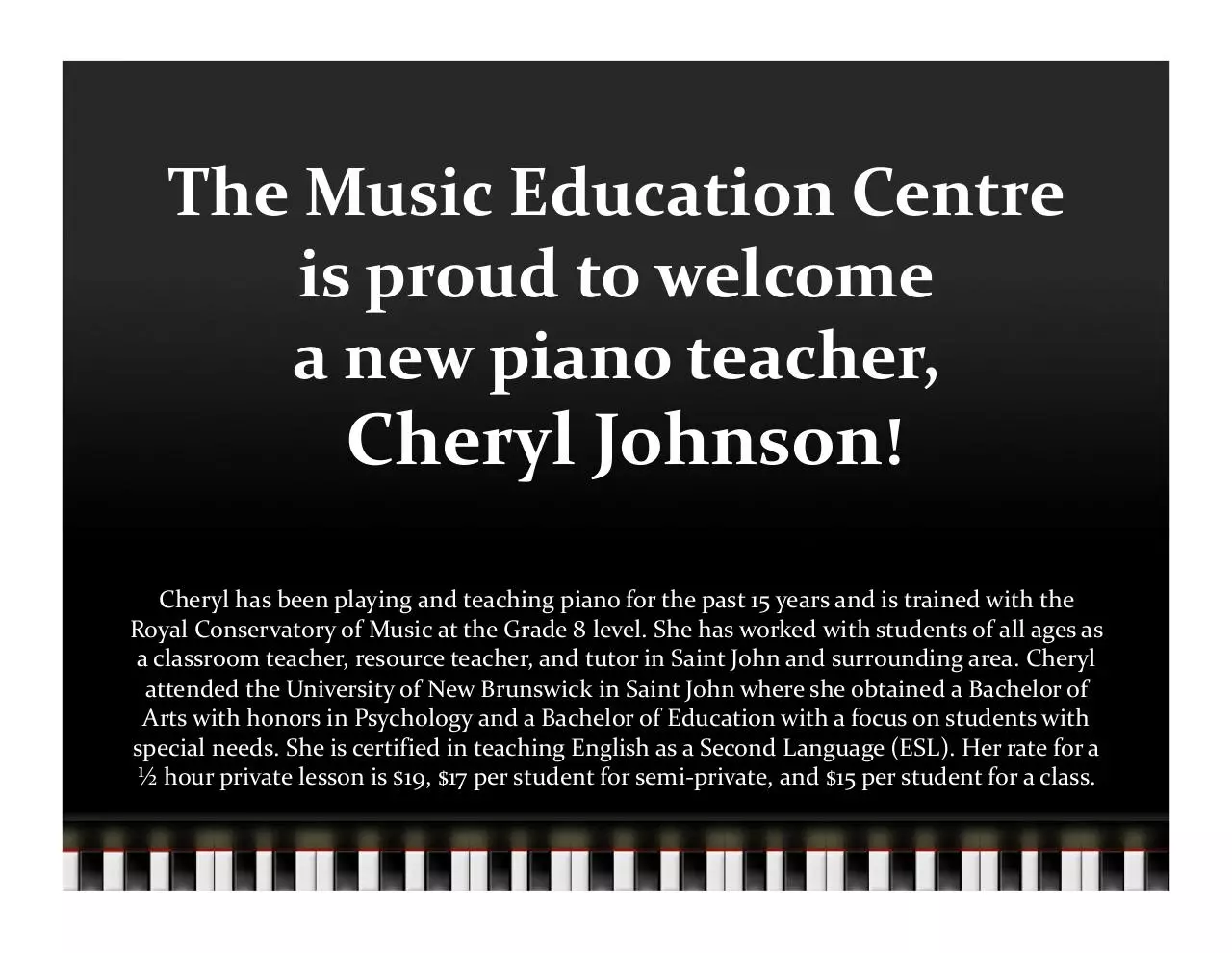 Page 1 of 1, cherylinfo