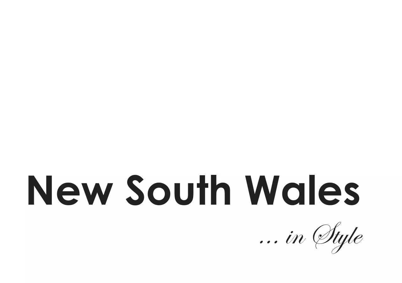 Page 1 of 54, nsw in style
