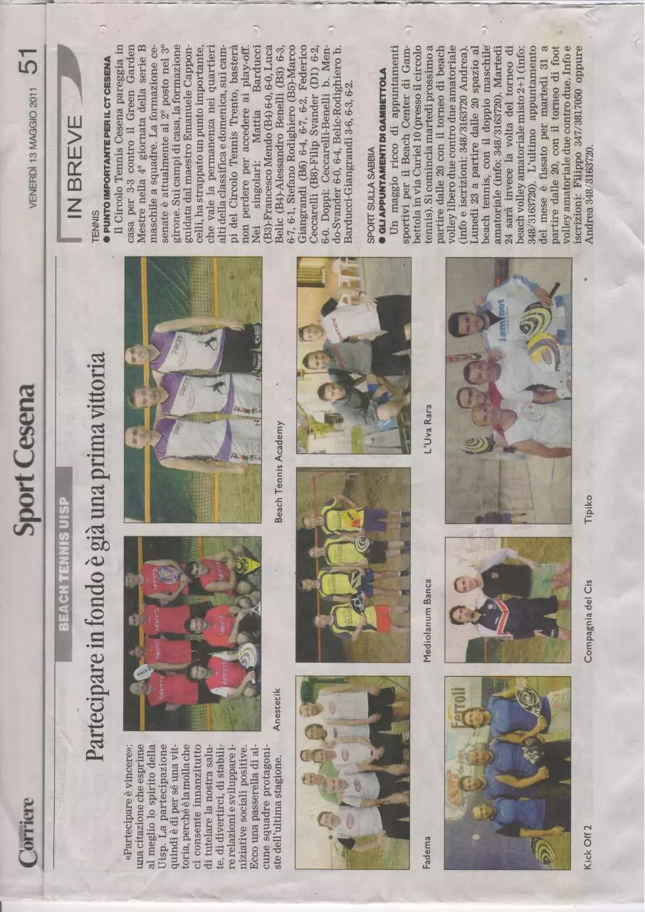 Page 1 of 1, rassegna stampa 13 05 2011