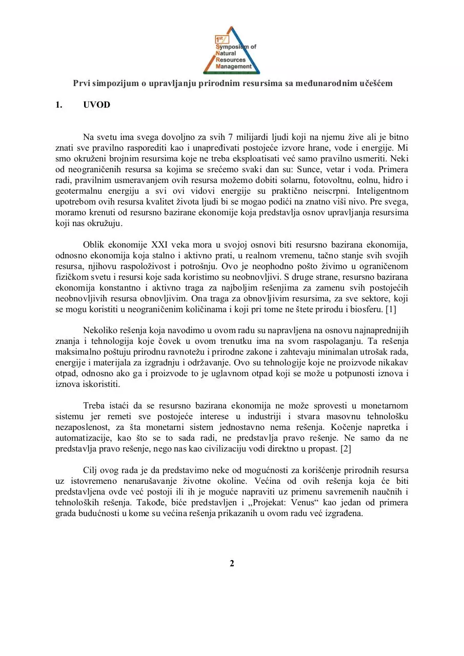 Page 2 of 8, Inteligentna upotreba prirodnih resursa