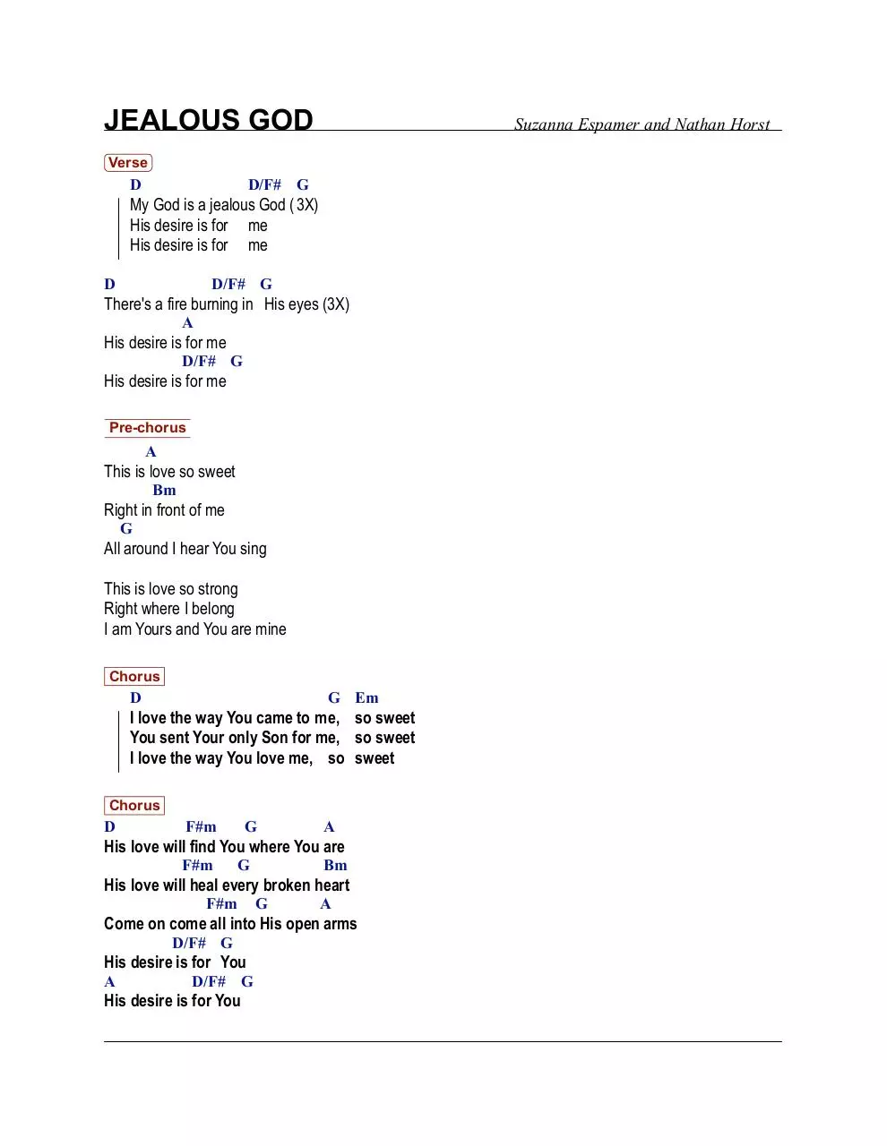 Page 1 of 1, Jealous God