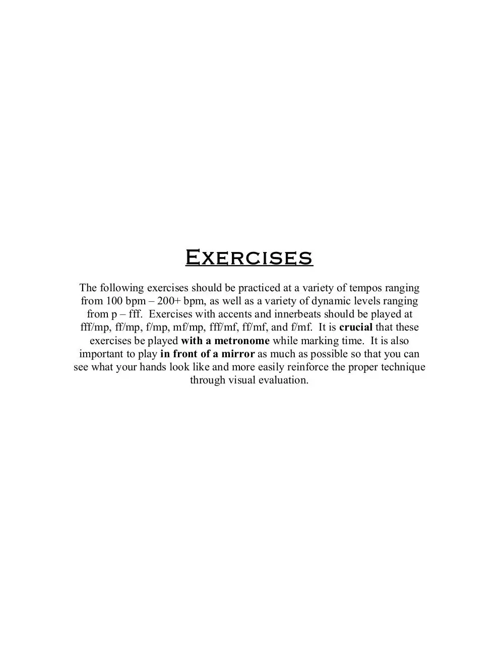 Page 1 of 8, Quad Exercises 2011