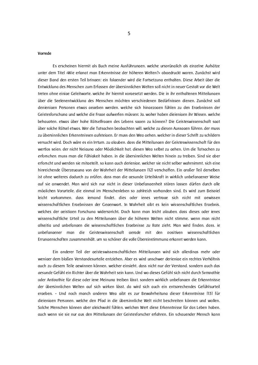 Page 5 of 108, Rudolf Steiner Wie erlangt man Erkenntnisse der höheren Welten