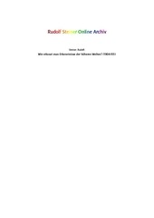 Page 1, Rudolf Steiner Wie erlangt man Erkenntnisse der höheren Welten
