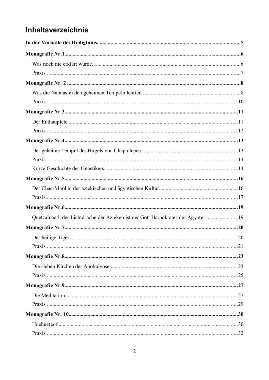 Page 2 of 72, Samael Aun Weor Christliche Magie Der Azteken