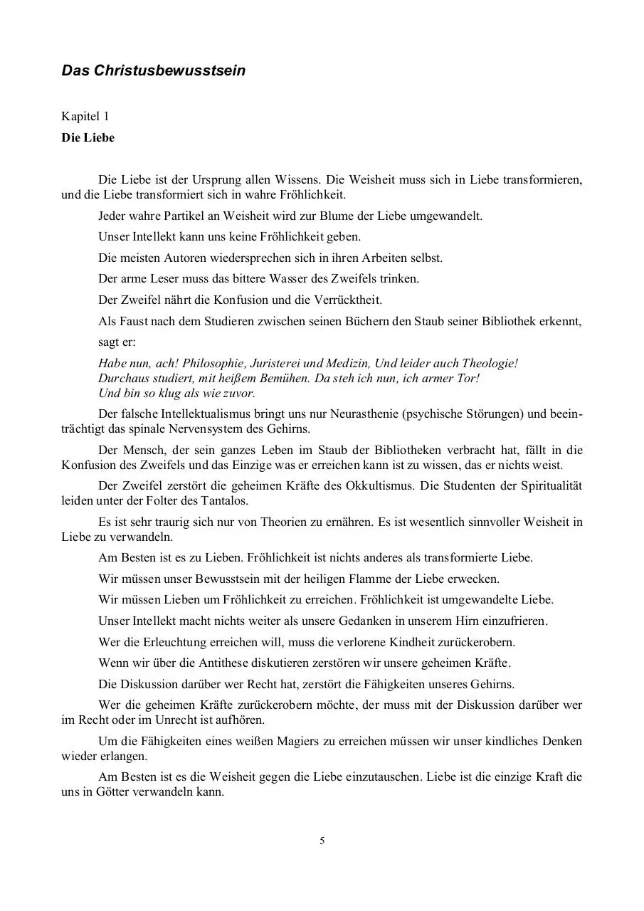 Page 5 of 89, Samael Aun Weor Christusbewusstsein