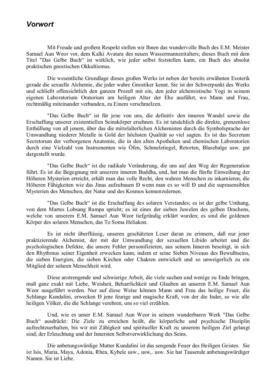 Page 4 of 45, Samael Aun Weor Das Gelbe Buch