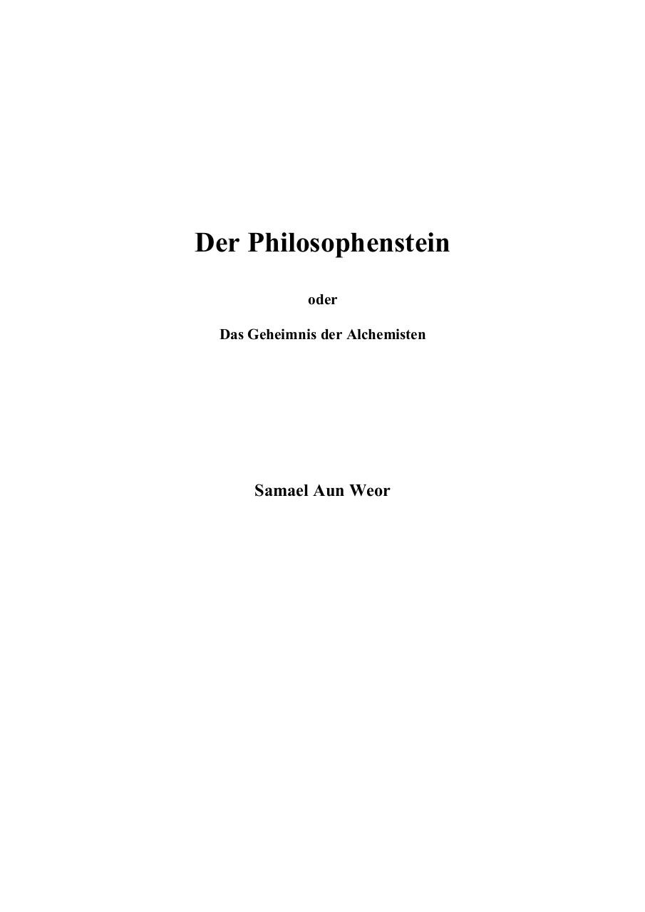 Samael Aun Weor - Der Philosophenstein.pdf - page 1/186