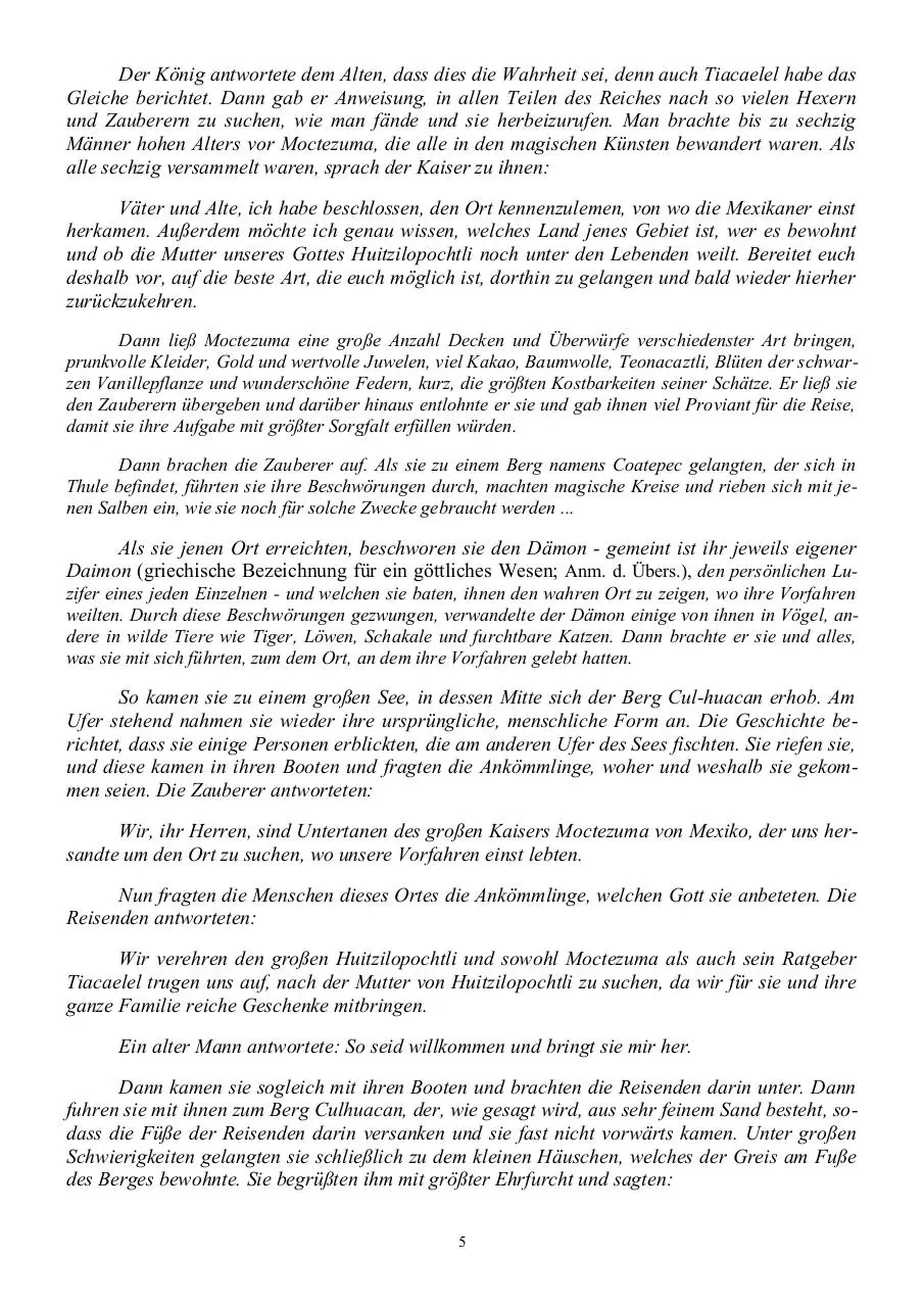 Page 5 of 111, Samael Aun Weor Die Geheime Lehre Von Anahuac
