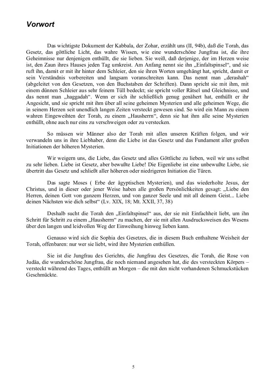 Page 5 of 109, Samael Aun Weor Die Hohere Mysterien