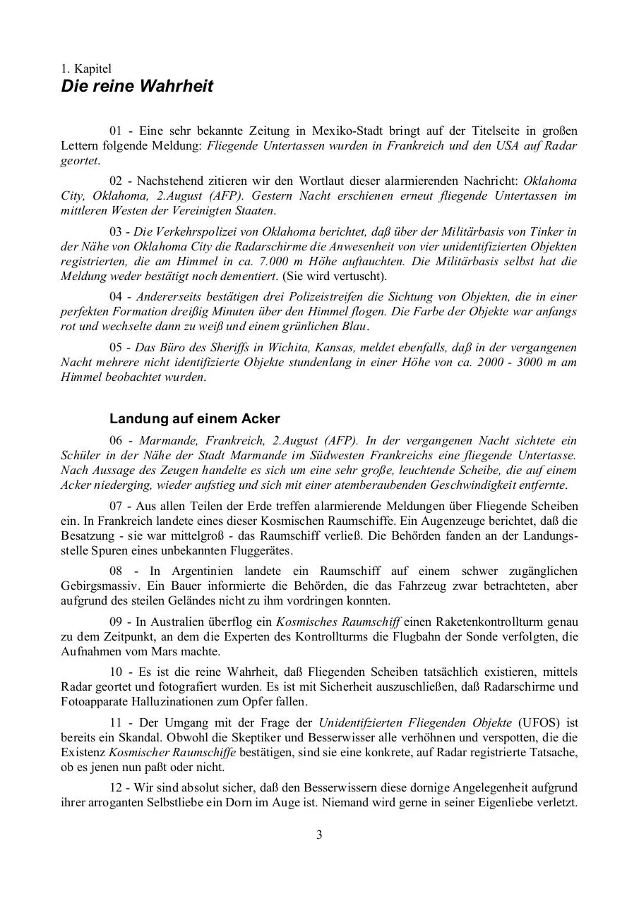 Page 3 of 15, Samael Aun Weor Fliegenden Scheiben