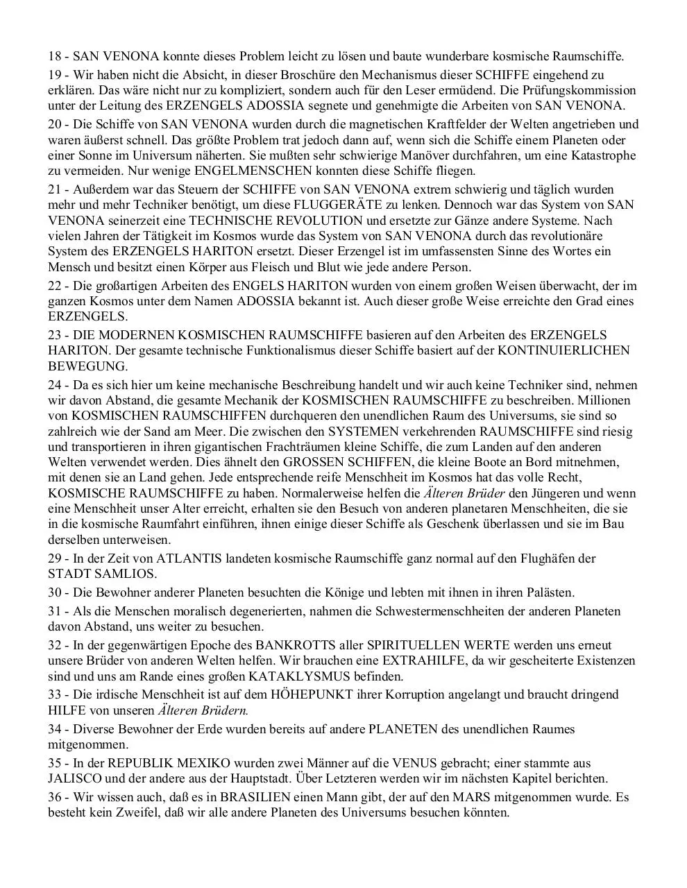 Page 4 of 17, Samael Aun Weor Kosmische Raumschiffe