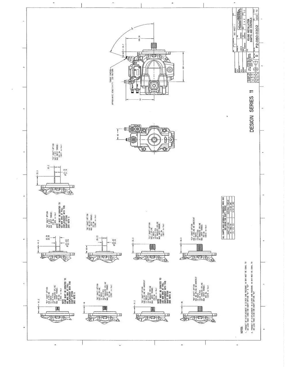 Page 2 of 2, Parker P2 Pump Drawings 1