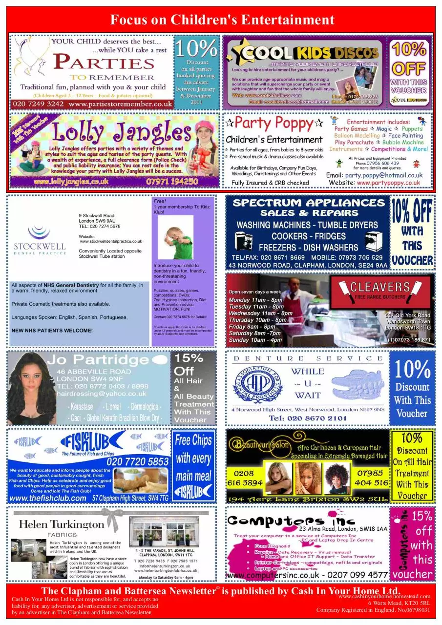 Page 4 of 5, TheClaphamAndBatterseaNewsletter