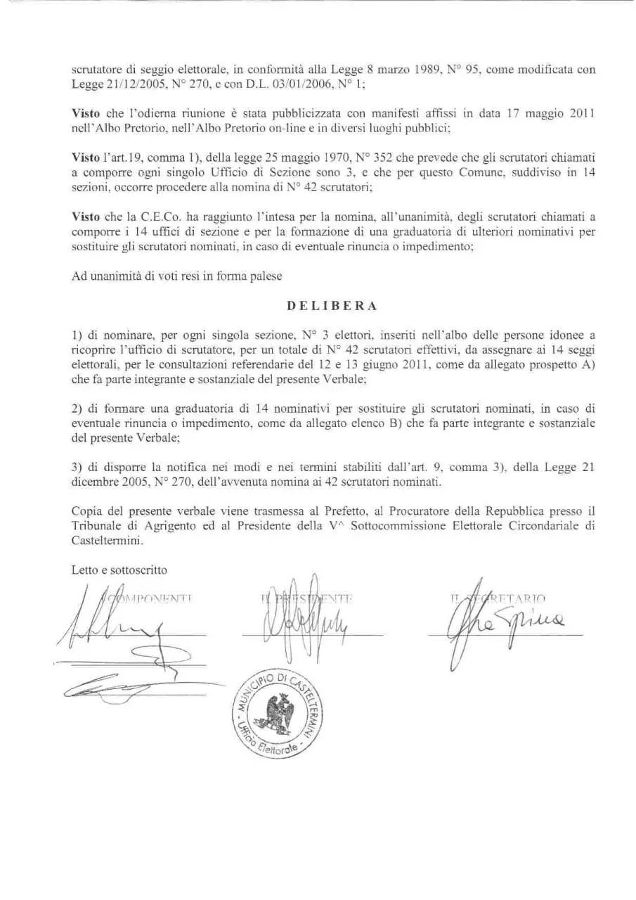 Page 2 of 7, Verbale di nomina degli scrutatori