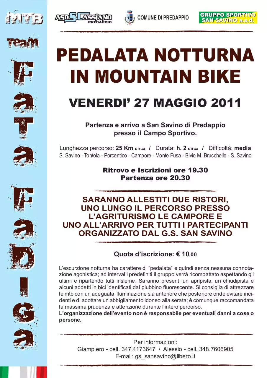 Page 1 of 1, Notturna MTB 27 maggio 2011