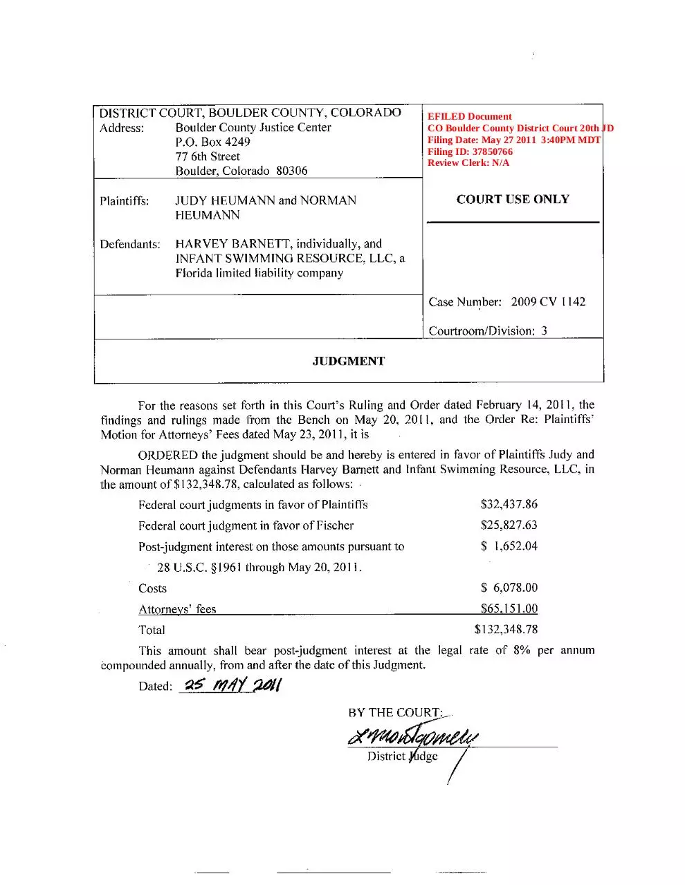 Page 1 of 1, DTD 5 25 11 JUDGMENT