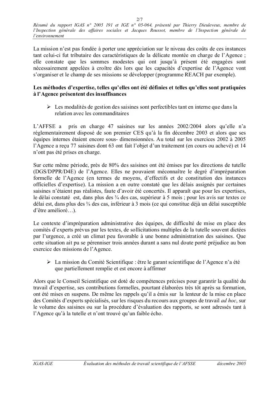 Page 5 of 100, gsm 90 rapport igas afsse 2005 telephonie mobile