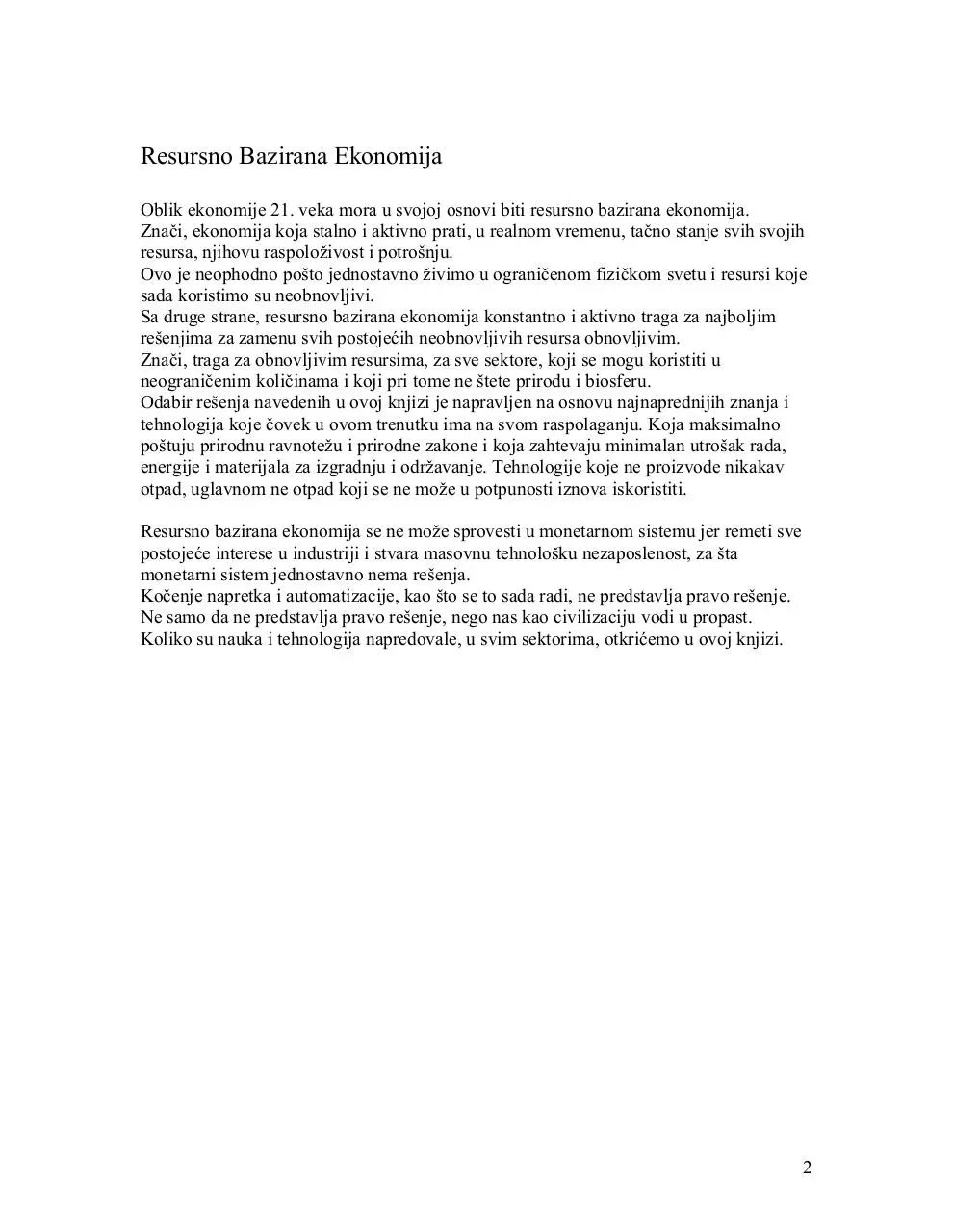 Page 2 of 66, Resursna Ekonomija