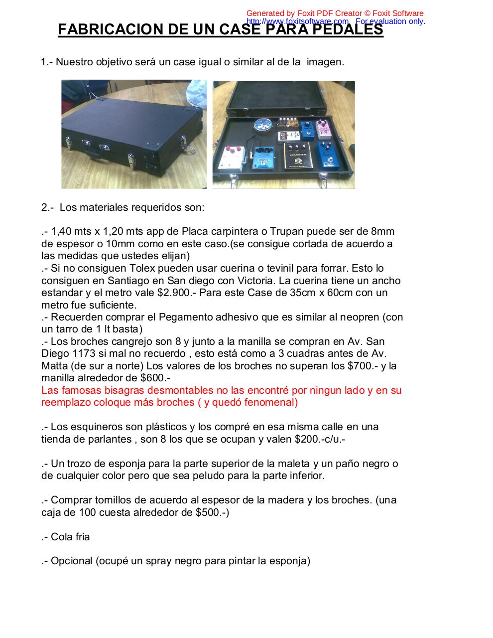 Document preview FABRICACION DE UN CASE PARA PEDALES.pdf - page 1/5
